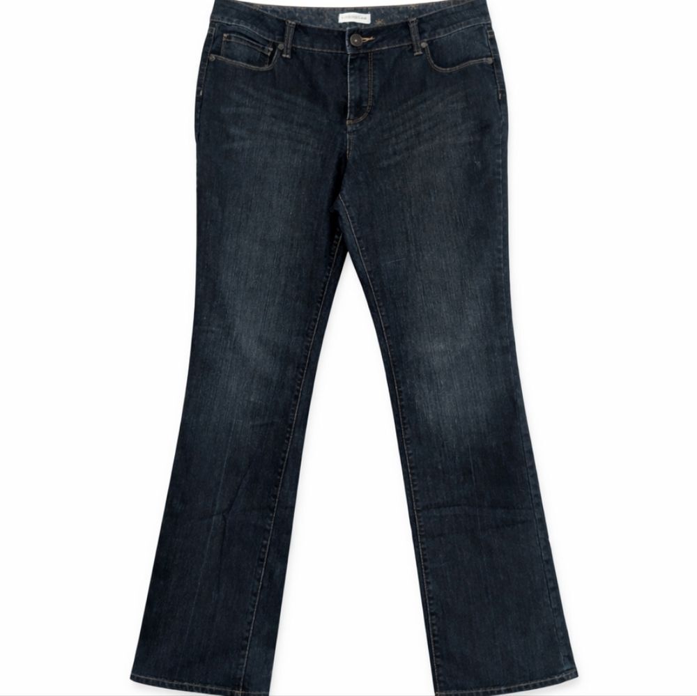 Coldwater Creek Bootcut Jeans 14 Long Tall Stretch Denim Classic Coastal Retro